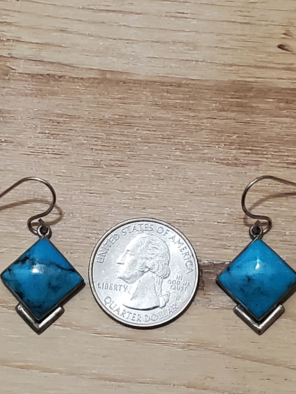 Azurite Necklace & Earrings Set - Navajo Made - Picture 8 of 8